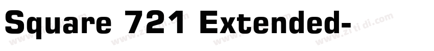 Square 721 Extended字体转换